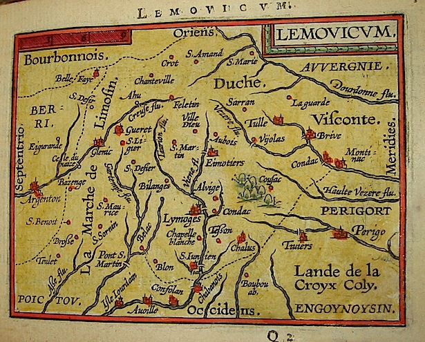 Ortelius Abraham (1528-1598) Lemovicum 1601 Anversa, apud Ioannem Bapt. Vrientum 